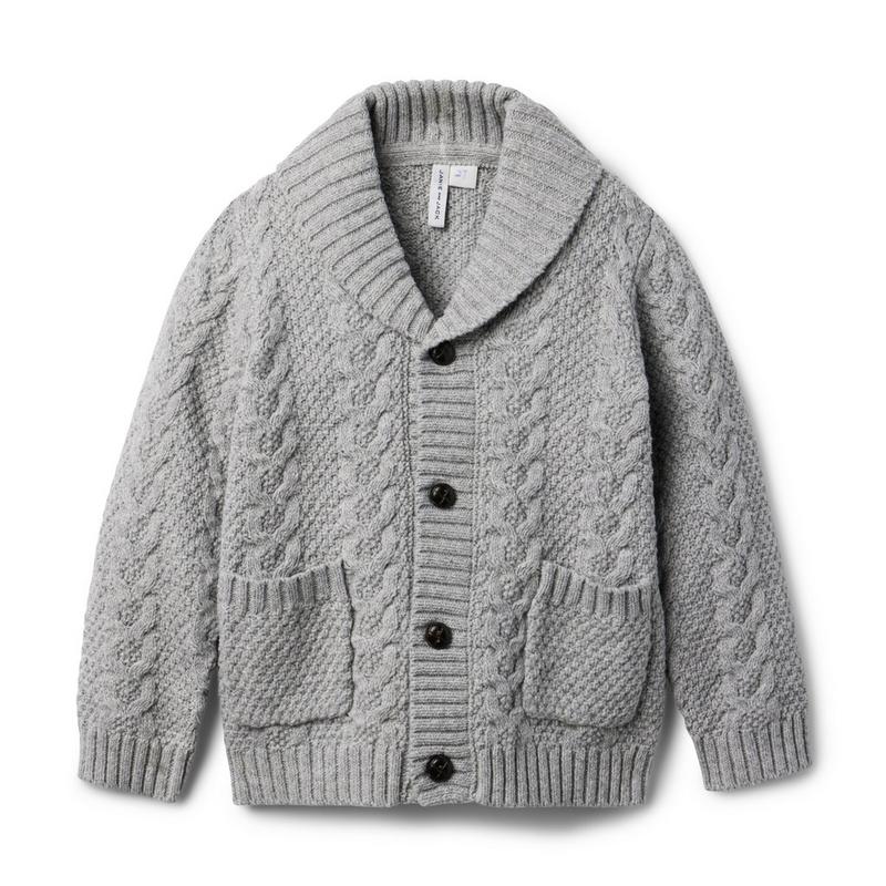 The Cable Shawl Collar Cardigan - Janie And Jack